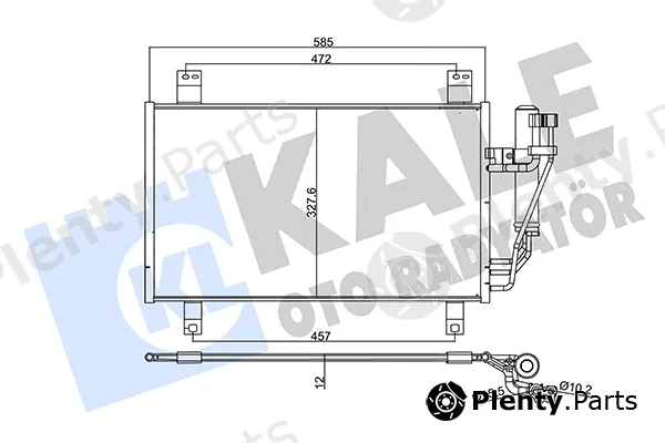 Kale Oto Radyatör 358735 — Condenser, air conditioning