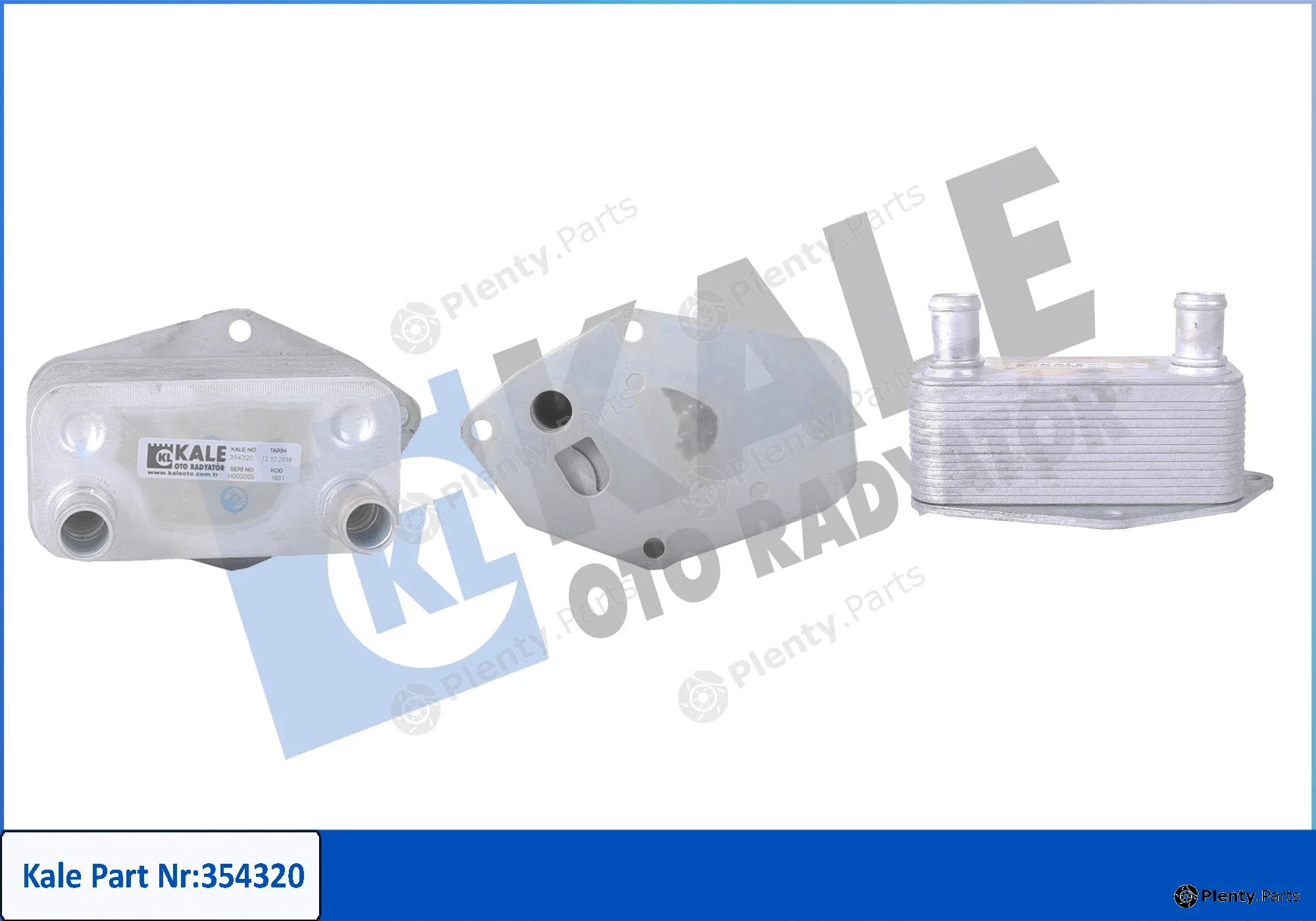 Kale Oto Radyatör 354320 — Oil Cooler, engine oil