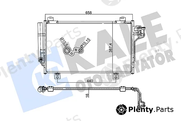 Kale Oto Radyatör 345505 — Condenser, air conditioning