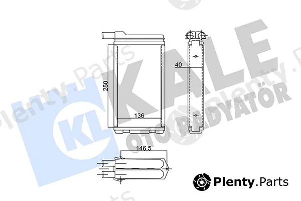 Kale Oto Radyatör 136400 — Heat Exchanger, interior heating