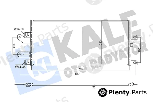 Kale Oto Radyatör 359160 — Condenser, air conditioning