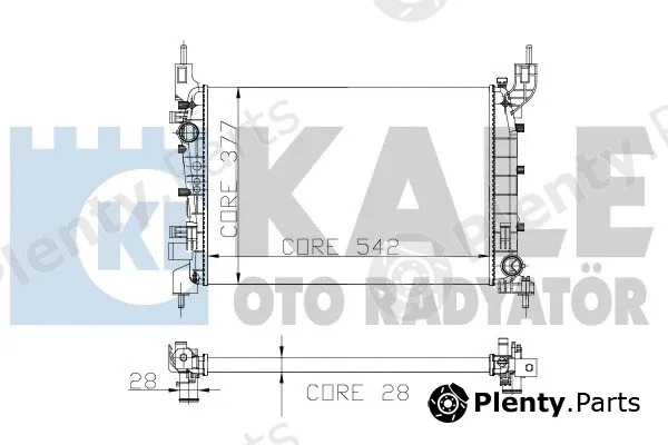 Kale Oto Radyatör 196200 — Radiator, engine cooling
