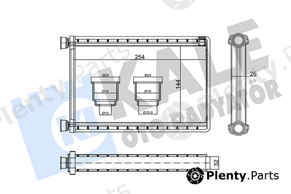 Kale Oto Radyatör 346460 — Heat Exchanger, interior heating