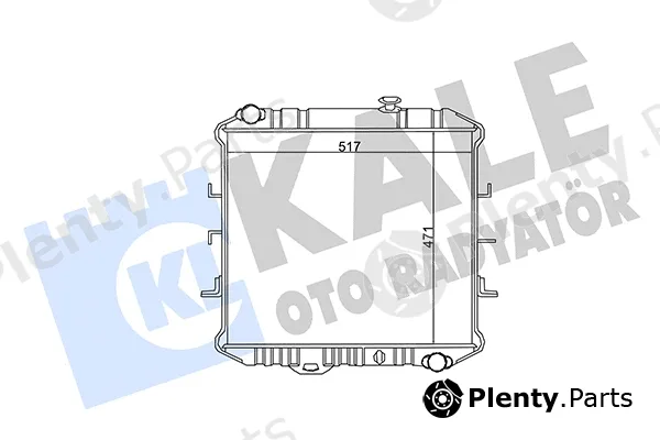 Kale Oto Radyatör 100200 — Radiator, engine cooling