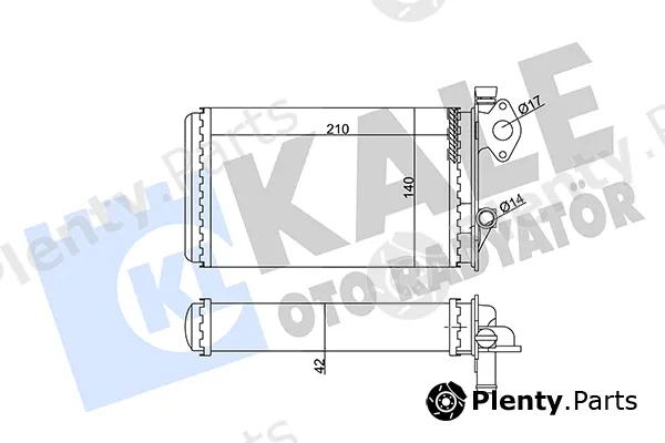 Kale Oto Radyatör 352035 — Heat Exchanger, interior heating