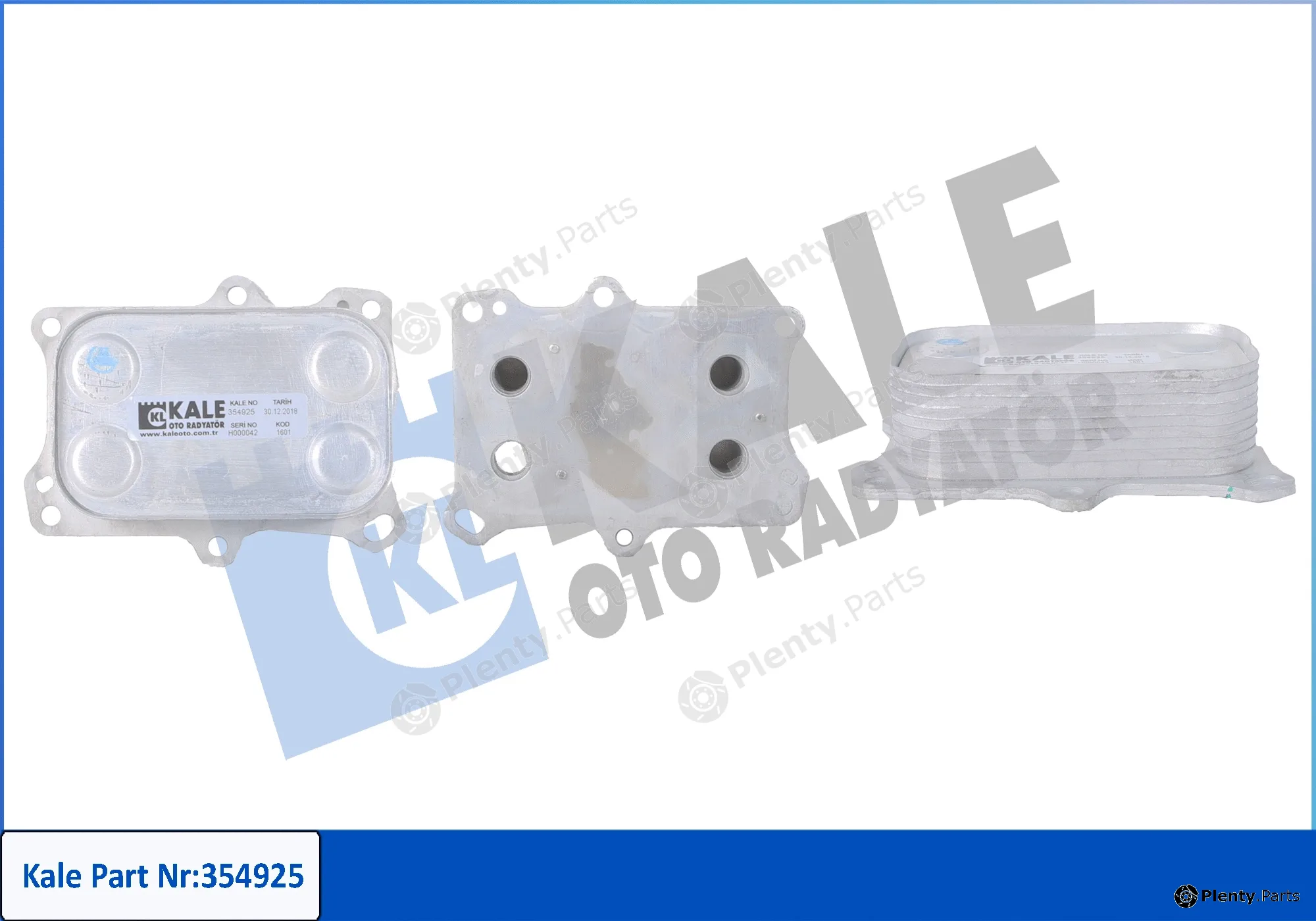 Kale Oto Radyatör 354925 — Oil Cooler, engine oil