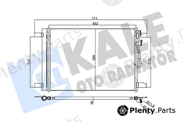 Kale Oto Radyatör 357965 — Condenser, air conditioning