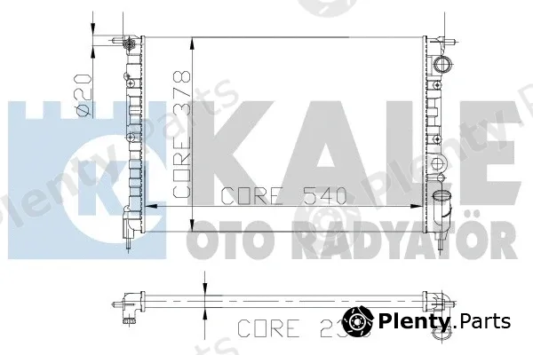 Kale Oto Radyatör 108300 — Radiator, engine cooling