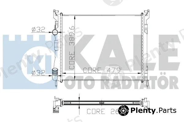 Kale Oto Radyatör 207400 — Radiator, engine cooling