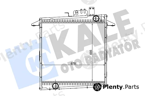 Kale Oto Radyatör 192699 — Radiator, engine cooling