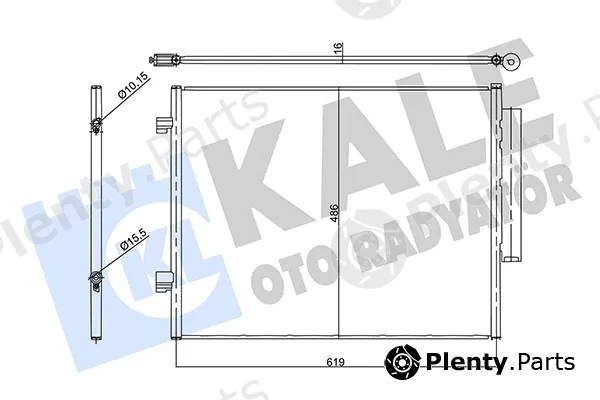 Kale Oto Radyatör 358905 — Condenser, air conditioning