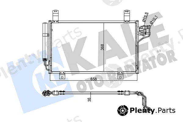 Kale Oto Radyatör 345750 — Condenser, air conditioning
