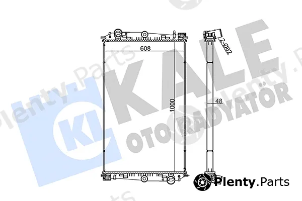 Kale Oto Radyatör 350215 — Radiator, engine cooling