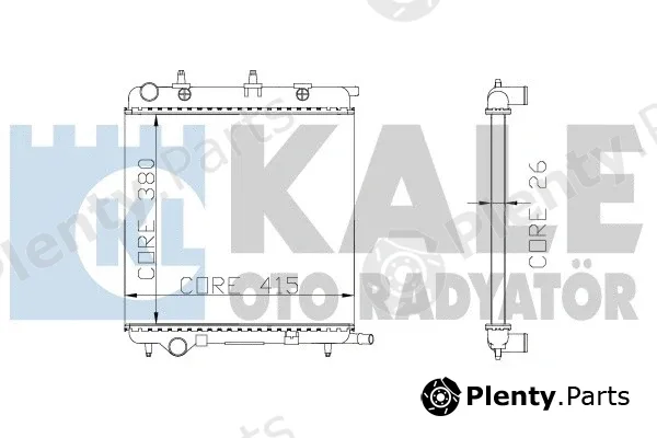 Kale Oto Radyatör 285200 — Radiator, engine cooling
