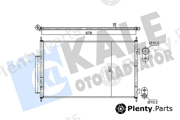 Kale Oto Radyatör 354890 — Condenser, air conditioning