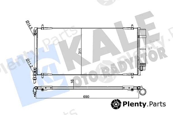 Kale Oto Radyatör 429400 — Condenser, air conditioning