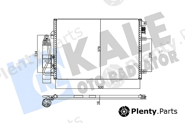 Kale Oto Radyatör 128298 — Condenser, air conditioning