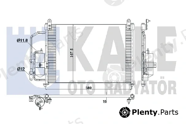 Kale Oto Radyatör 345195 — Condenser, air conditioning