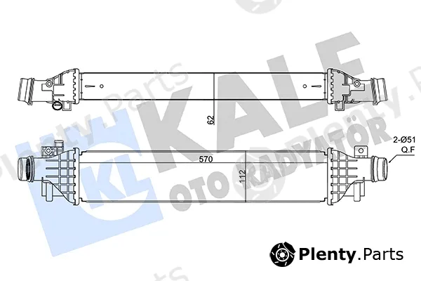 Kale Oto Radyatör 350920 — Charge Air Cooler