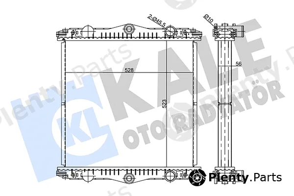 Kale Oto Radyatör 359845 — Radiator, engine cooling
