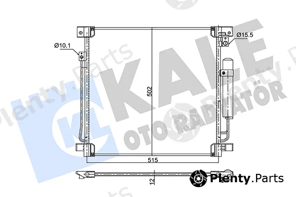 Kale Oto Radyatör 354015 — Condenser, air conditioning