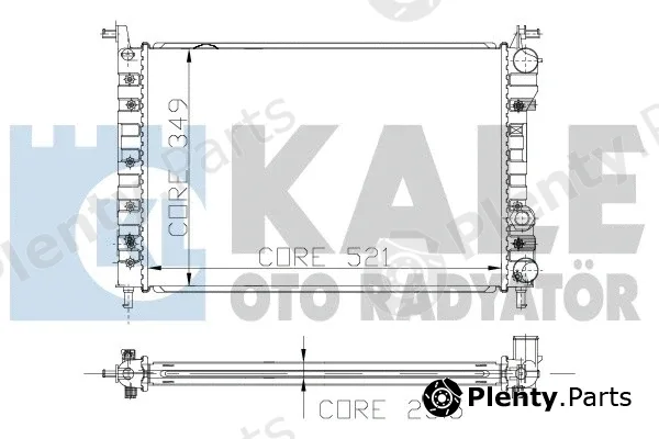 Kale Oto Radyatör 120500 — Radiator, engine cooling