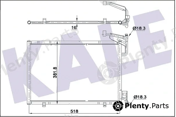 Kale Oto Radyatör 353870 — Condenser, air conditioning