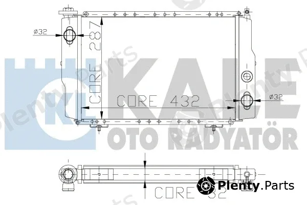 Kale Oto Radyatör 129800 — Radiator, engine cooling