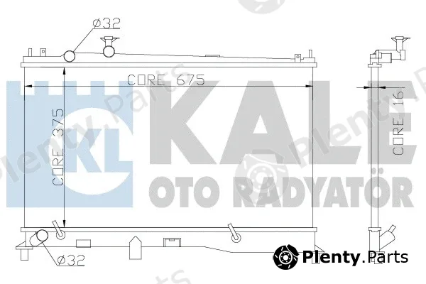 Kale Oto Radyatör 360000 — Radiator, engine cooling
