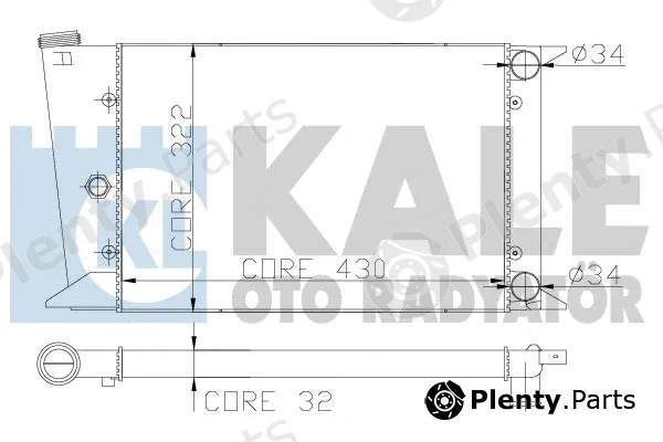 Kale Oto Radyatör 138900 — Radiator, engine cooling