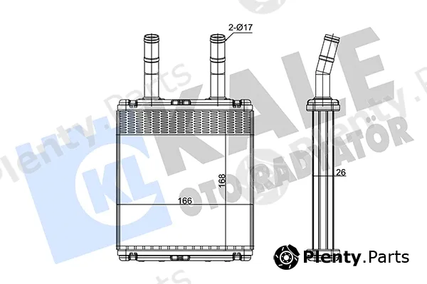 Kale Oto Radyatör 346380 — Heat Exchanger, interior heating
