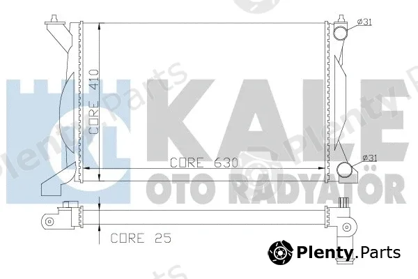Kale Oto Radyatör 353700 — Radiator, engine cooling