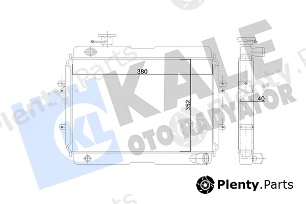 Kale Oto Radyatör 101600 — Radiator, engine cooling