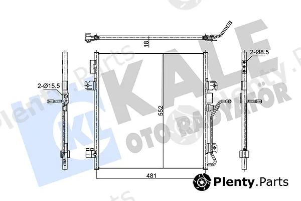 Kale Oto Radyatör 353110 — Condenser, air conditioning