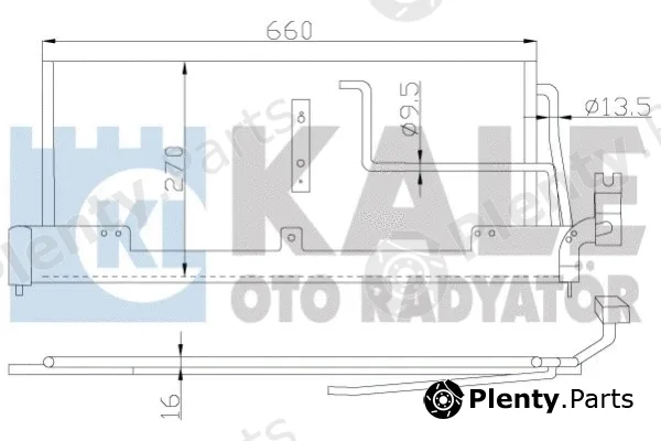 Kale Oto Radyatör 388800 — Condenser, air conditioning