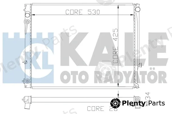 Kale Oto Radyatör 368500 — Radiator, engine cooling