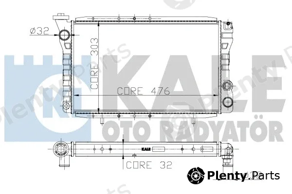 Kale Oto Radyatör 135500 — Radiator, engine cooling