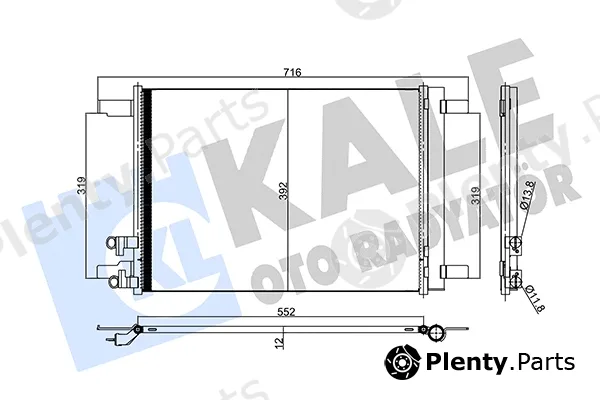 Kale Oto Radyatör 357395 — Condenser, air conditioning