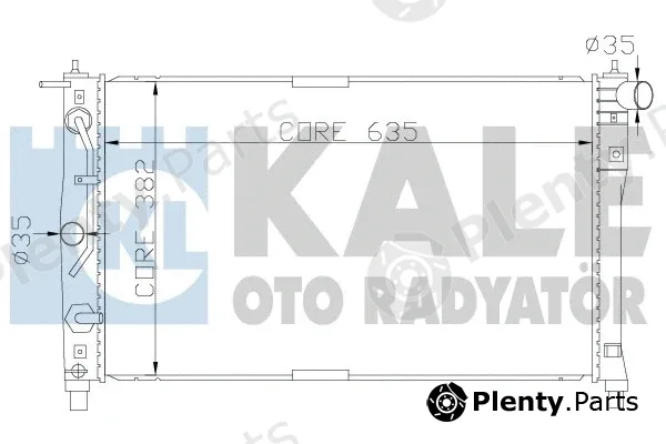 Kale Oto Radyatör 342250 — Radiator, engine cooling