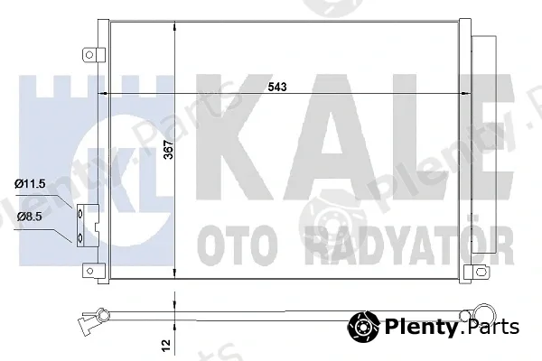 Kale Oto Radyatör 345360 — Condenser, air conditioning