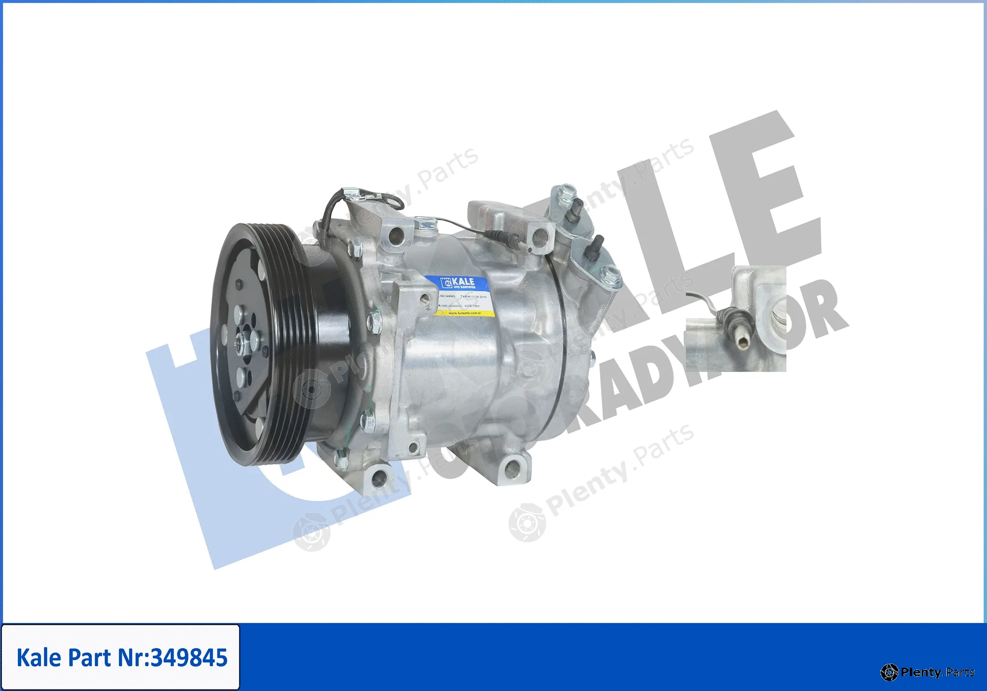 Kale Oto Radyatör 349845 — Compressor, air conditioning