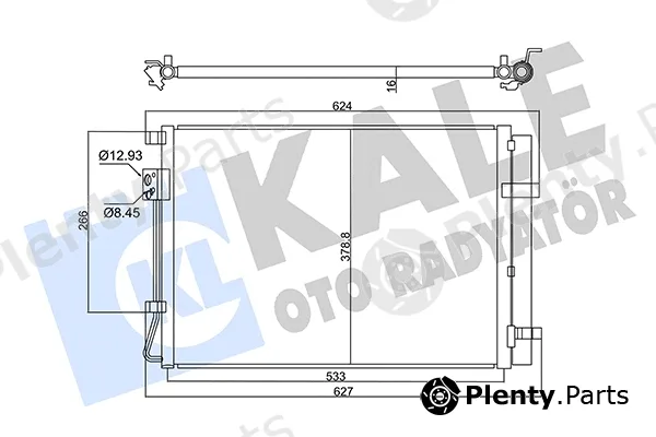 Kale Oto Radyatör 358030 — Condenser, air conditioning