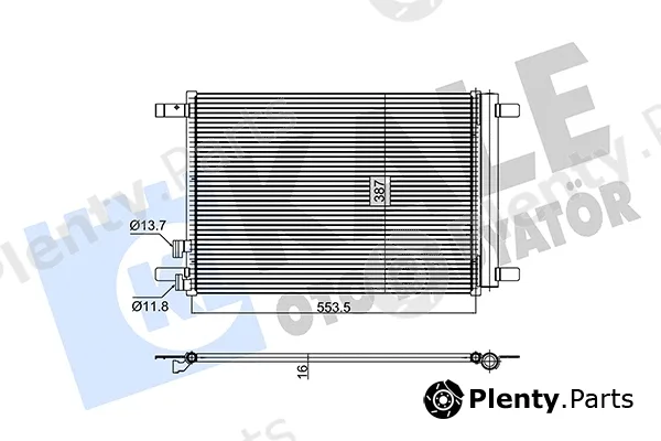 Kale Oto Radyatör 492000 — Condenser, air conditioning