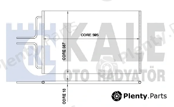 Kale Oto Radyatör 345570 — Condenser, air conditioning