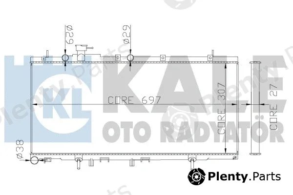 Kale Oto Radyatör 342115 — Radiator, engine cooling