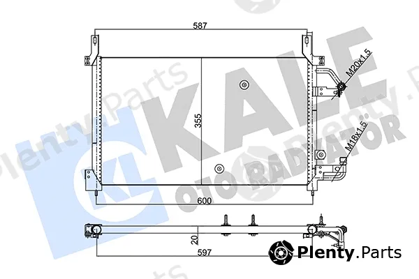 Kale Oto Radyatör 350555 — Condenser, air conditioning