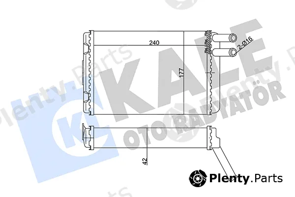 Kale Oto Radyatör 352050 — Heat Exchanger, interior heating