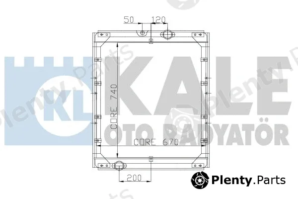 Kale Oto Radyatör 165500 — Radiator, engine cooling