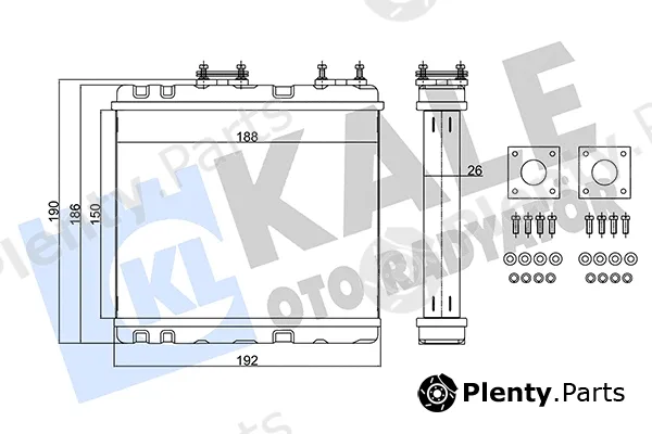 Kale Oto Radyatör 370580 — Heat Exchanger, interior heating