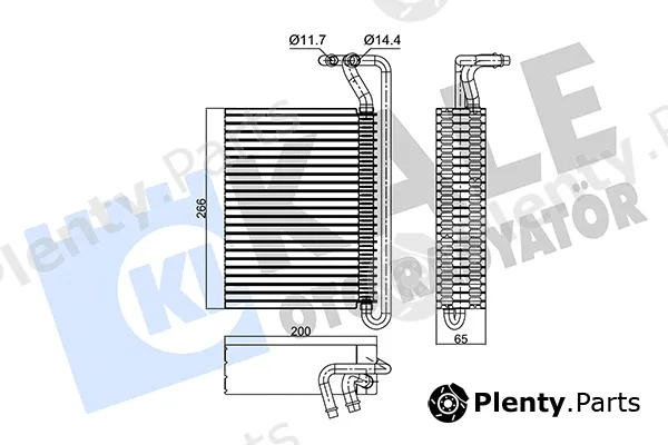 Kale Oto Radyatör 350115 — Evaporator, air conditioning